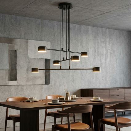 Pakabinamas sietynas MODUS 6xGX53/10W/230V juoda