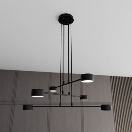 Pakabinamas sietynas MODUS 6xGX53/10W/230V juoda