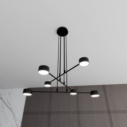 Pakabinamas sietynas MODUS 6xGX53/10W/230V juoda