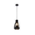 Pakabinamas sietynas MOLDO 1xE27/40W/230V juoda/dūminis juoda