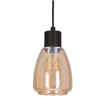 Pakabinamas sietynas MOLDO 1xE27/40W/230V juoda/dūminis smėlio spalva