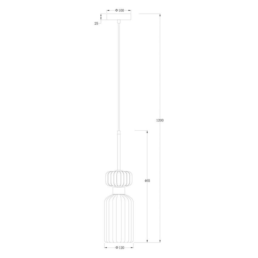 Pakabinamas sietynas MOLLY 1xE14/40W/230V diametras 12 cm auksas/rausva/mėlyna