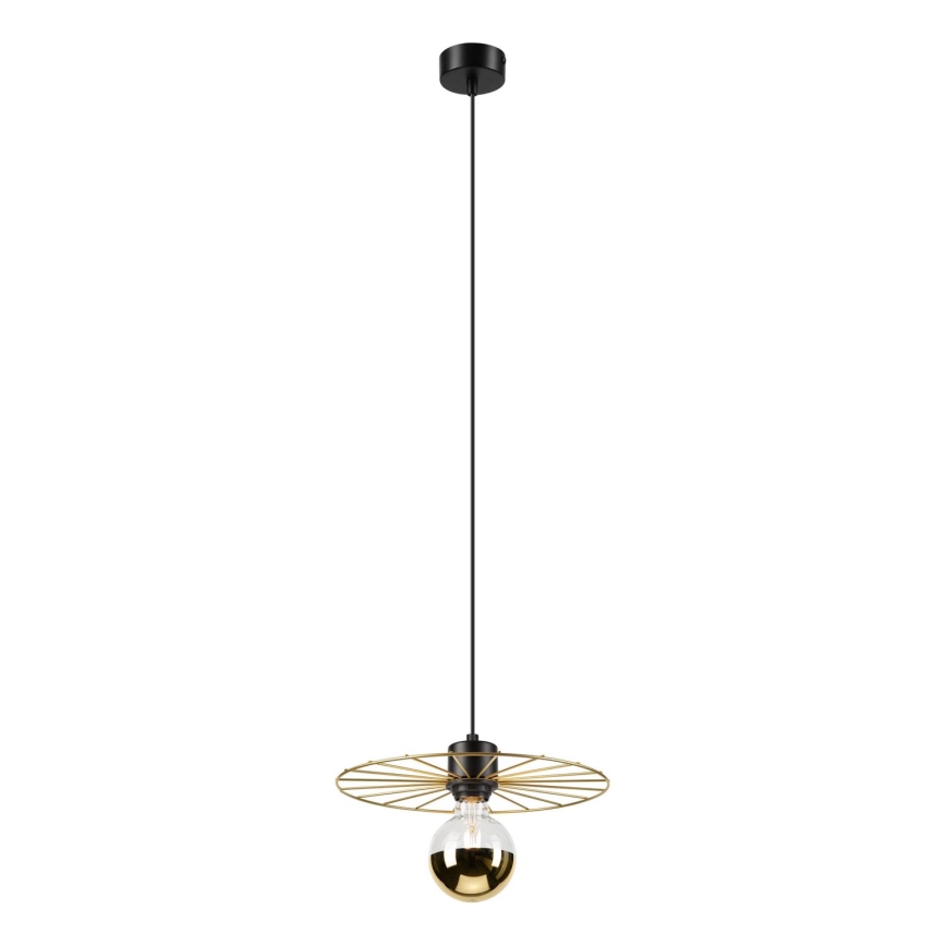 Pakabinamas sietynas MONTANA 1xE27/15W/230V diametras 30 cm auksas/juoda