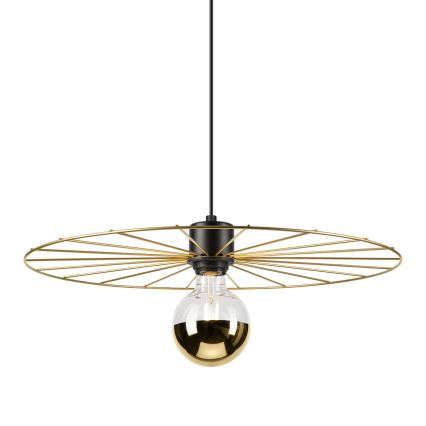 Pakabinamas sietynas MONTANA 1xE27/15W/230V diametras 45 cm auksas/juoda