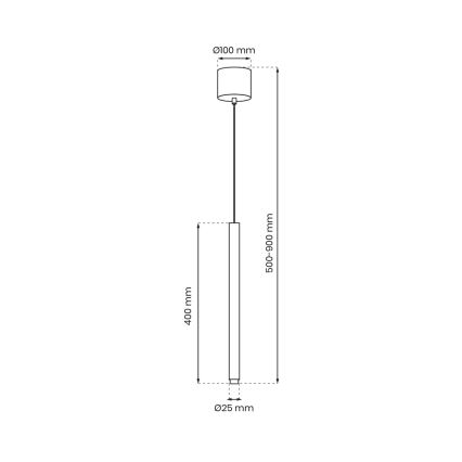 Pakabinamas sietynas MONZA 1xG9/8W/230V aukso