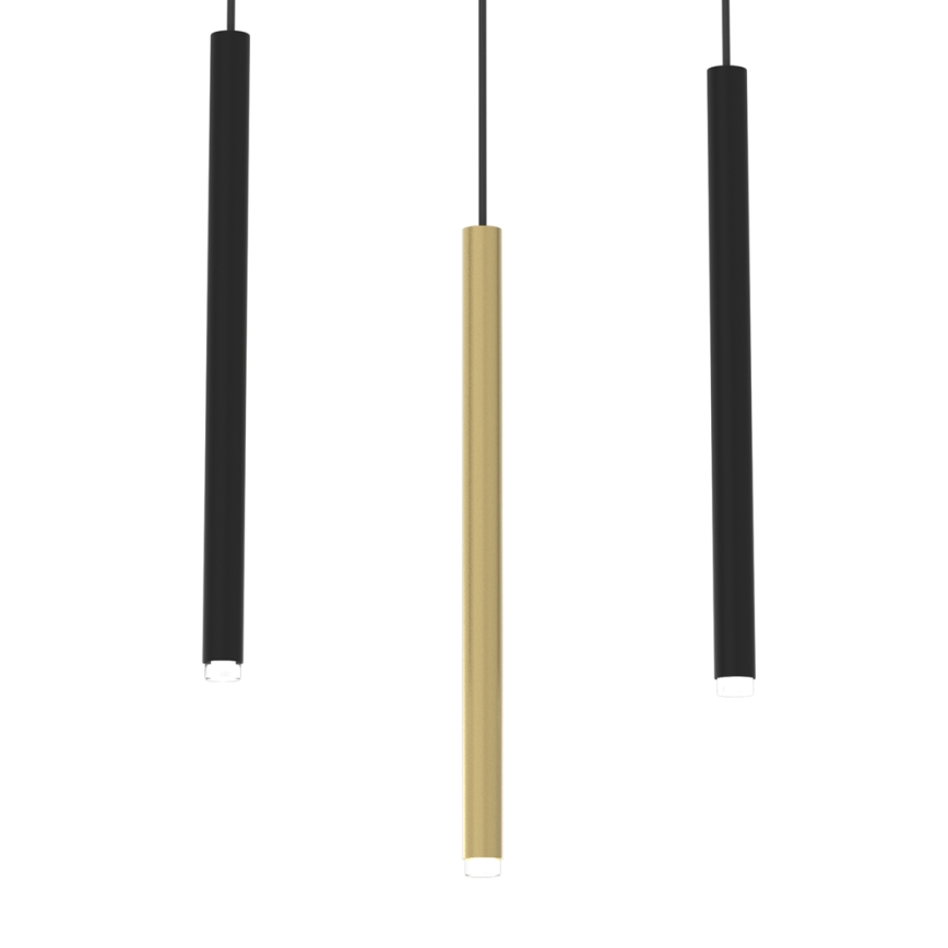 Pakabinamas sietynas MONZA 3xG9/8W/230V juodas/aukso