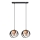 Pakabinamas sietynas MOONLIGHT 2xE27/15W/230V juodas/varis