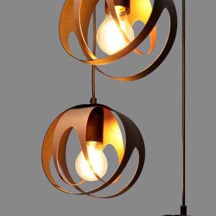 Pakabinamas sietynas MOONLIGHT 4xE27/15W/230V juodas/varis