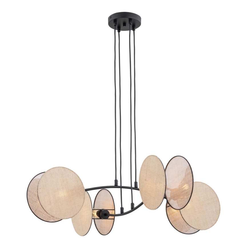 Pakabinamas sietynas MOTIF 4xE14/10W/230V smėlio spalva