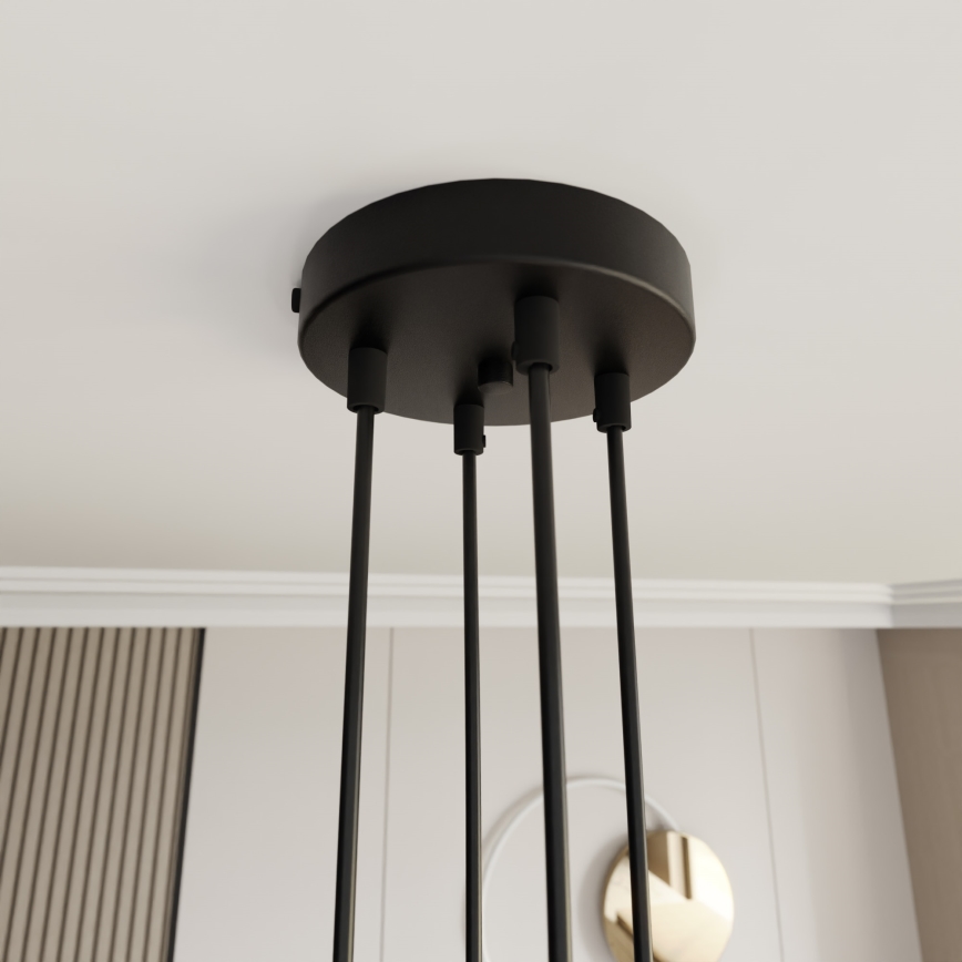 Pakabinamas sietynas MOTIF 4xE14/10W/230V smėlio spalva