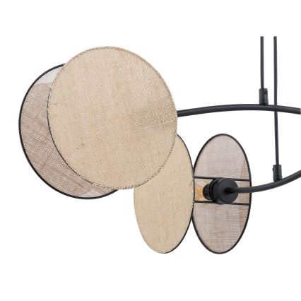 Pakabinamas sietynas MOTIF 4xE14/10W/230V smėlio spalva
