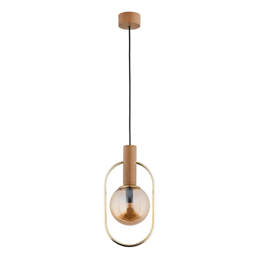 Pakabinamas sietynas MUFI 1xE14/10W/230V auksas/smėlio spalva