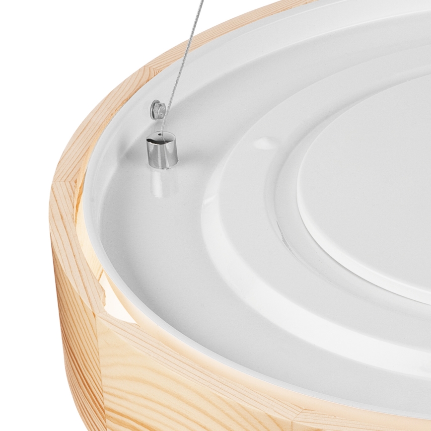 Pakabinamas sietynas NATURAL 3xE27/60W/230V ø 47 cm pušis