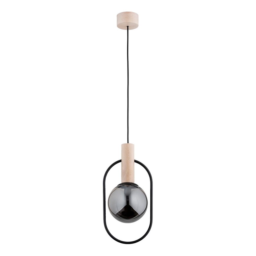 Pakabinamas sietynas NIKI 1xE14/10W/230V juoda/smėlio spalva