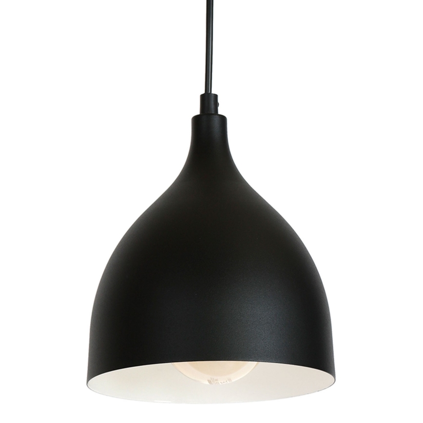 Pakabinamas sietynas NOAK 1xE27/15W/230V juoda