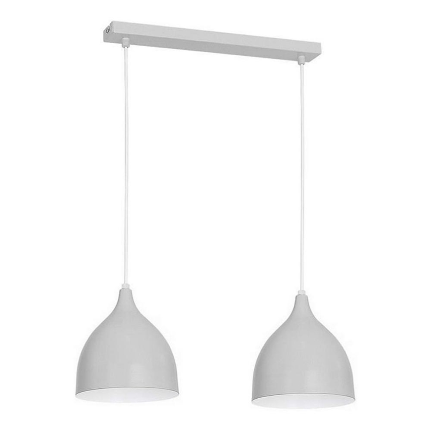 Pakabinamas sietynas NOAK 2xE27/15W/230V pilka