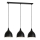 Pakabinamas sietynas NOAK 3xE27/15W/230V juoda