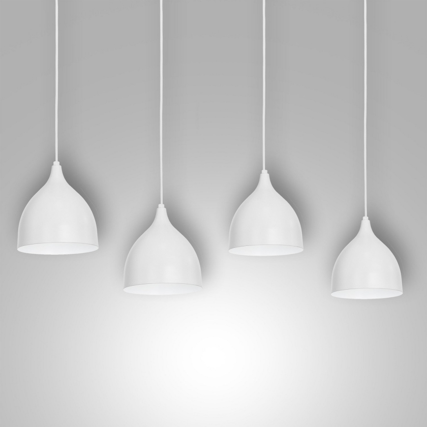 Pakabinamas sietynas NOAK 4xE27/15W/230V pilka