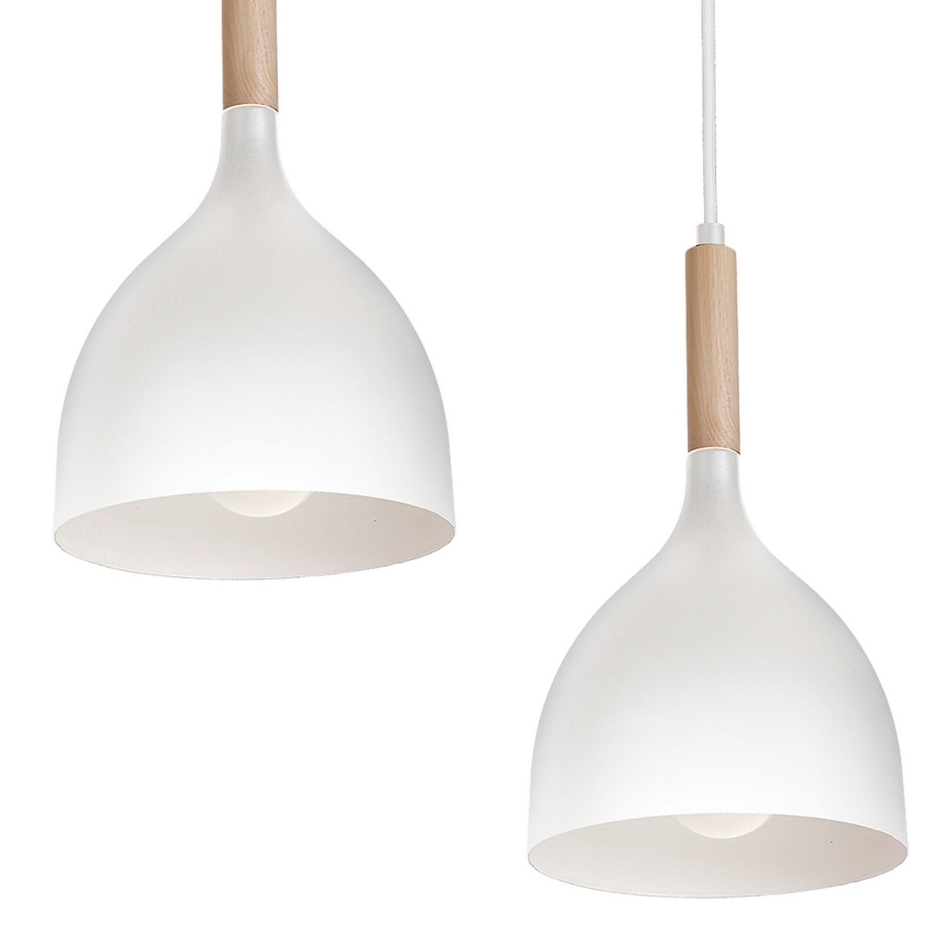 Pakabinamas sietynas NOAK 5xE27/15W/230V balta/bukas