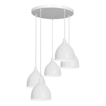 Pakabinamas sietynas NOAK 5xE27/15W/230V pilka