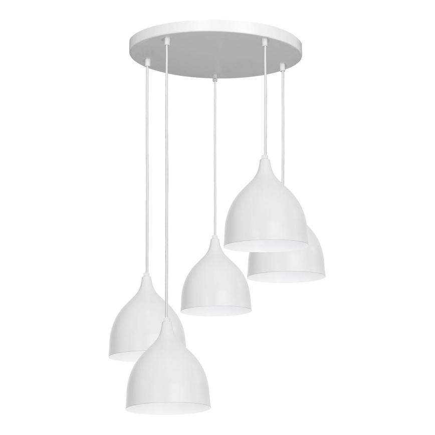 Pakabinamas sietynas NOAK 5xE27/15W/230V pilka