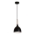 Pakabinamas sietynas NOAK WOOD 1xE27/15W/230V juoda/bukas