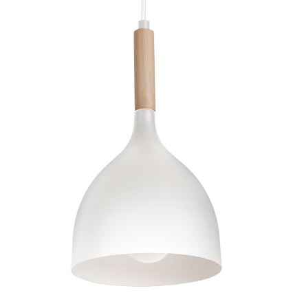 Pakabinamas sietynas NOAK WOOD 3xE27/15W/230V balta/bukas