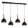 Pakabinamas sietynas NOAK WOOD 4xE27/15W/230V juoda/bukas