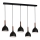 Pakabinamas sietynas NOAK WOOD 5xE27/15W/230V juoda/bukas