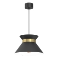 Pakabinamas sietynas NORGE 1xE27/15W/230V juoda/auksas