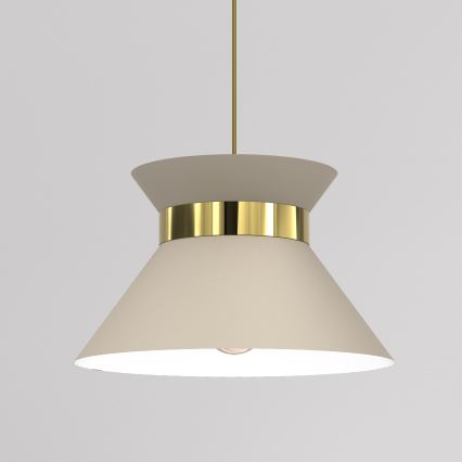 Pakabinamas sietynas NORGE 1xE27/15W/230V smėlio spalva/auksas