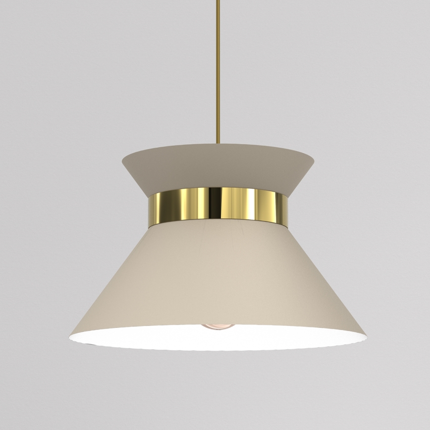 Pakabinamas sietynas NORGE 1xE27/15W/230V smėlio spalva/auksas