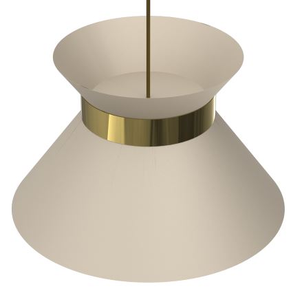 Pakabinamas sietynas NORGE 1xE27/15W/230V smėlio spalva/auksas