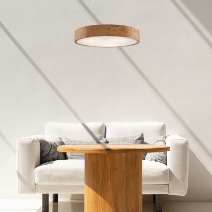 Pakabinamas sietynas OAK 3xE27/60W/230V ąžuolas ø 47,5 cm - FSC sertifikuota