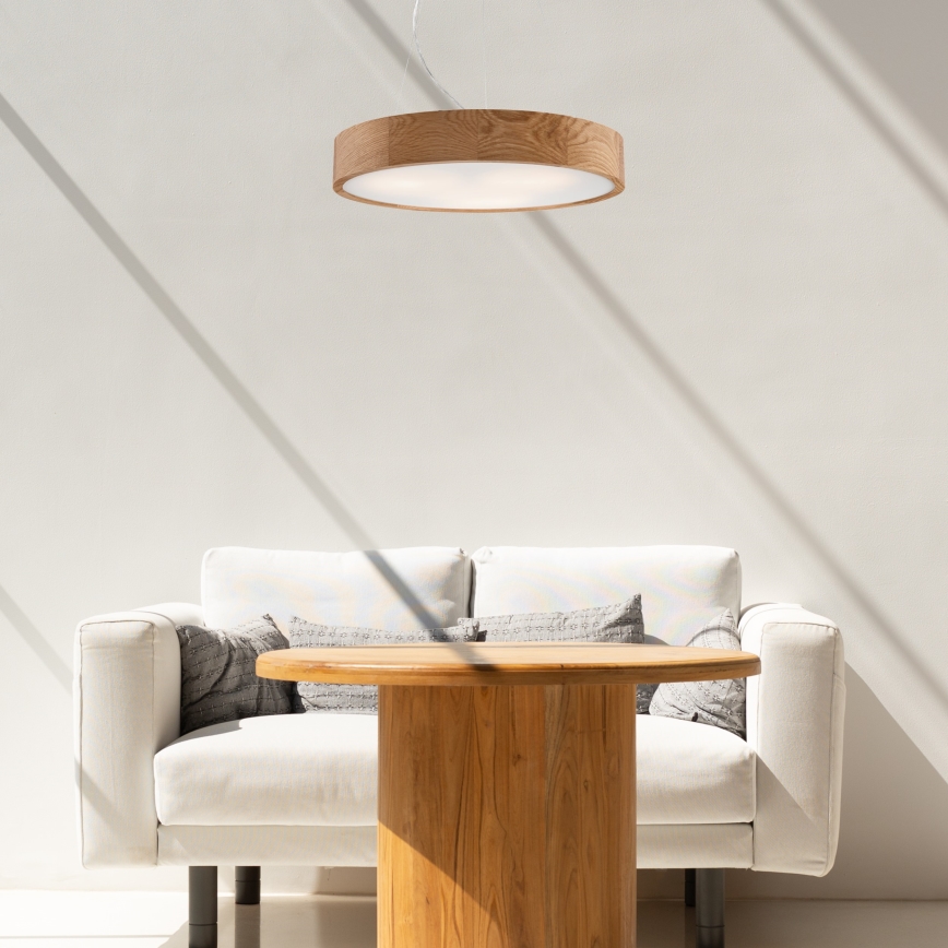 Pakabinamas sietynas OAK 3xE27/60W/230V ąžuolas ø 47,5 cm - FSC sertifikuota
