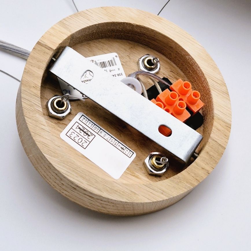 Pakabinamas sietynas OAK 3xE27/60W/230V ąžuolas ø 47,5 cm - FSC sertifikuota
