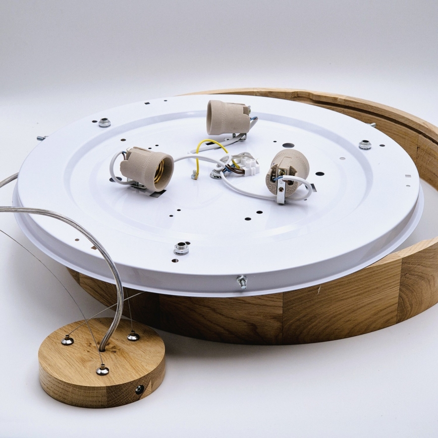 Pakabinamas sietynas OAK 3xE27/60W/230V ąžuolas ø 47,5 cm
