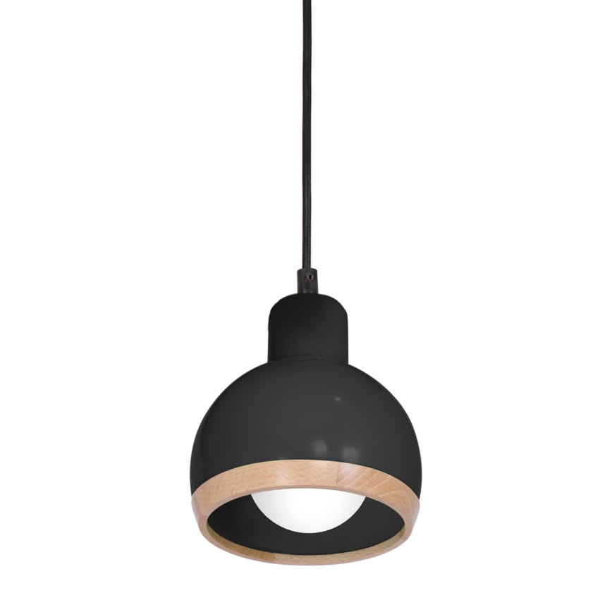 Pakabinamas sietynas OVAL 1xE27/60W/230V juodas