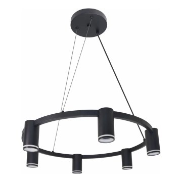 Pakabinamas sietynas PARYŽIUS 6xGU10/12W/230V juoda