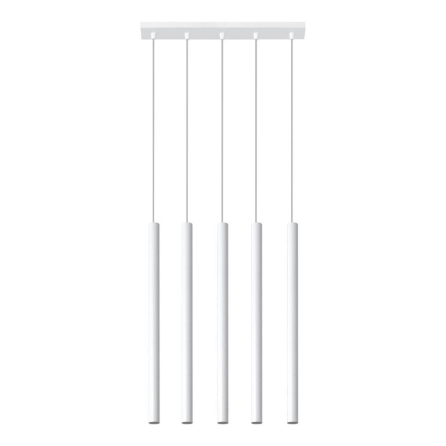 Pakabinamas sietynas PASTELO 5xG9/8W/230V balta