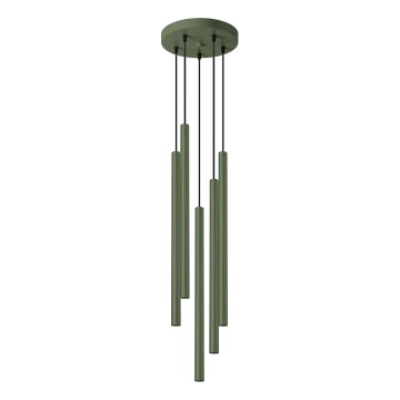 Pakabinamas sietynas PASTELO 5xG9/8W/230V žalia
