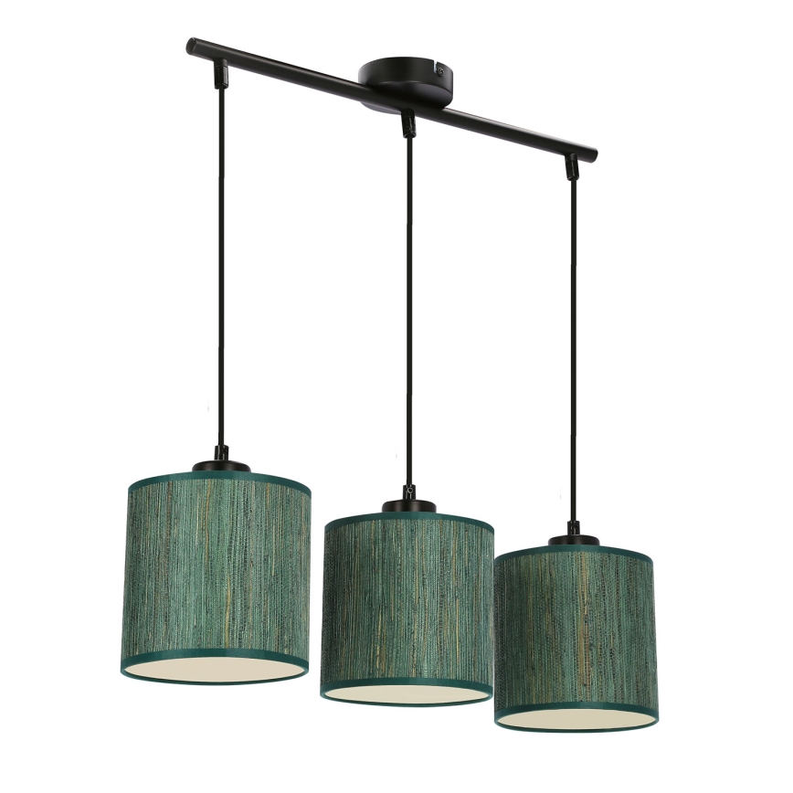 Pakabinamas sietynas PATTI 3xE27/60W/230V žalia