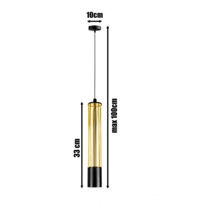 Pakabinamas sietynas PRESCOT 1xGU10/40W/230V aukso