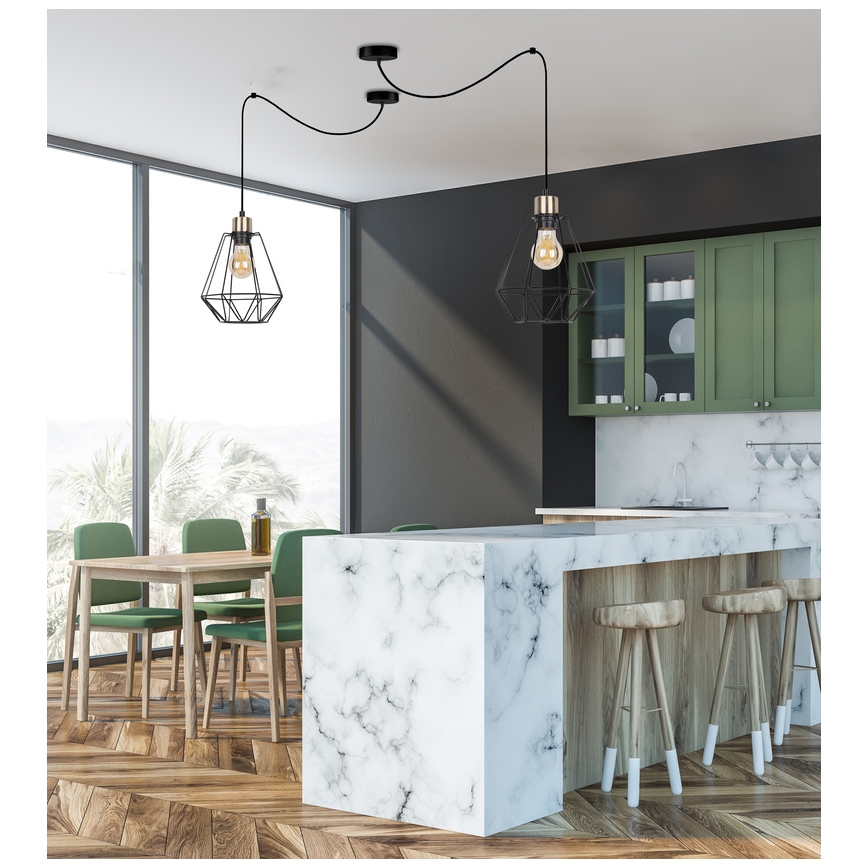 Pakabinamas sietynas PRIMO 1xE27/60W/230V voras