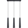 Pakabinamas sietynas PRYSM 3xG9/8W/230V juoda