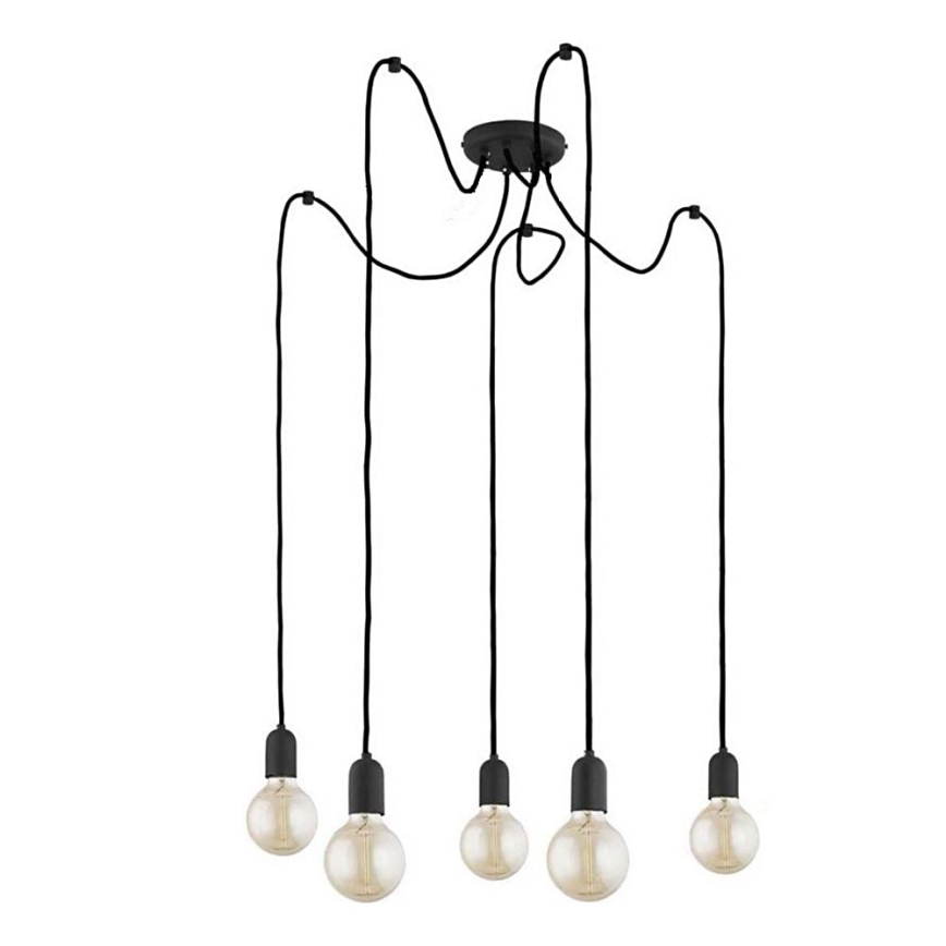 Pakabinamas sietynas QUALLE 5xE27/60W/230V voras