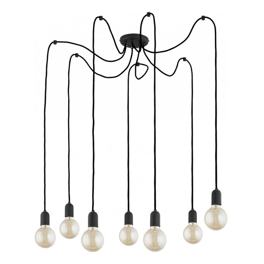 Pakabinamas sietynas QUALLE 7xE27/60W/230V voras