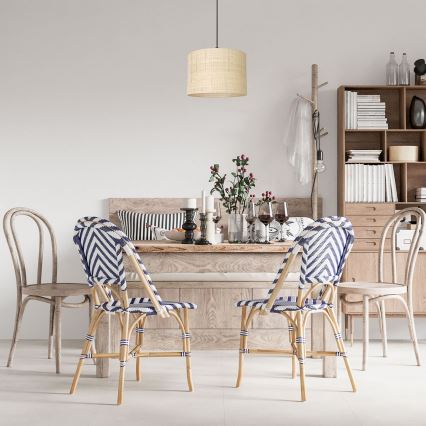 Pakabinamas sietynas RATTAN 1xE27/60W/230V d. 25 cm rotango