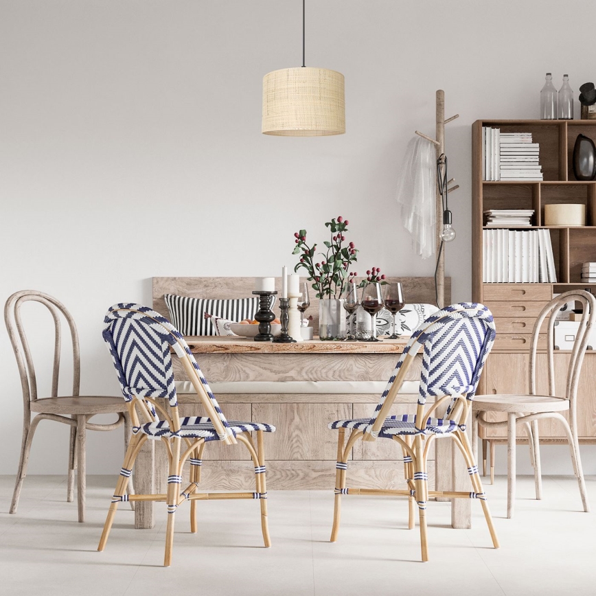 Pakabinamas sietynas RATTAN 1xE27/60W/230V d. 25 cm rotango