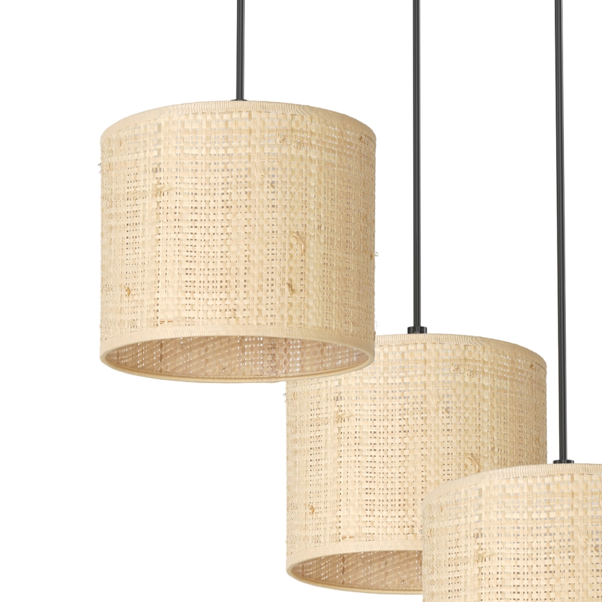 Pakabinamas sietynas RATTAN 3xE27/60W/230V rotango
